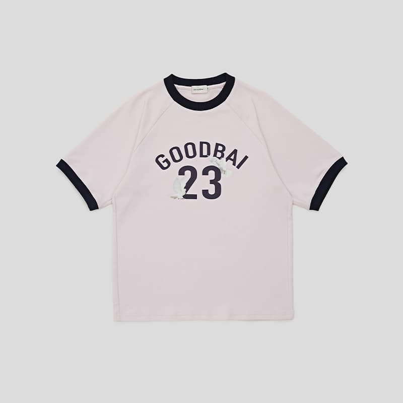 オーバーサイズTシャツ レトロ風ナンバリングゆったりTシャツ
