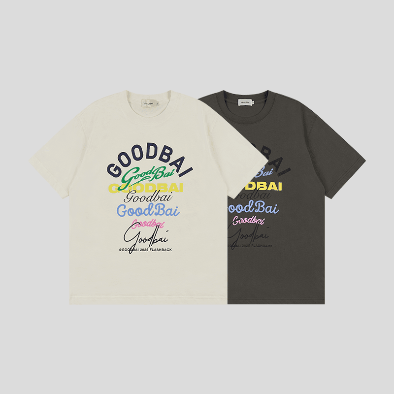 オーバーサイズTシャツ 重ね書きロゴ ゆったり半袖トップス