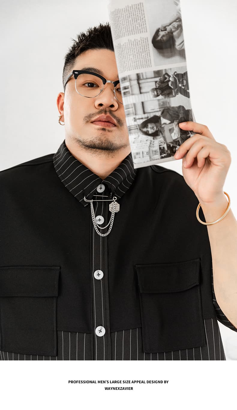 オーバーサイズTシャツ モダン切替デザインオーバーシャツ