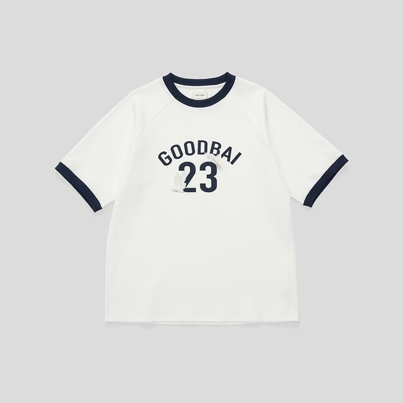 オーバーサイズTシャツ レトロ風ナンバリングゆったりTシャツ
