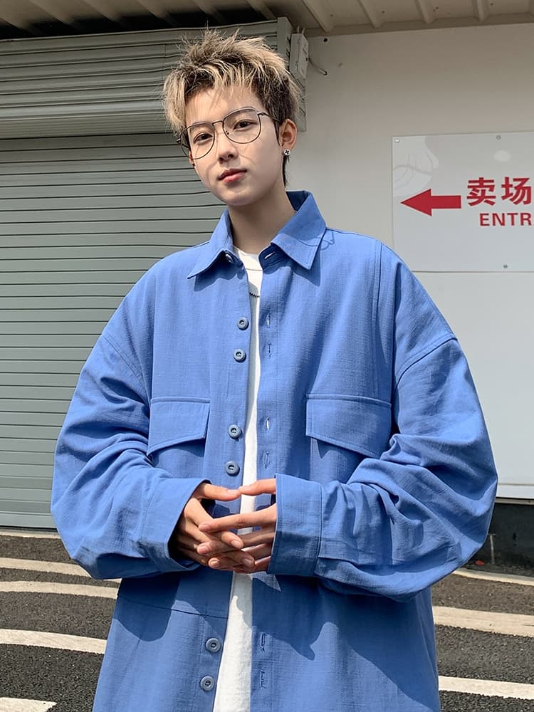 オーバーサイズTシャツ ゆったりシルエット 長袖オーバーシャツ