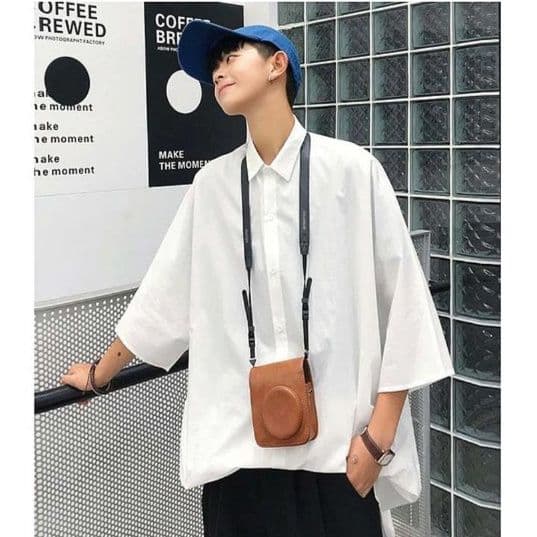 オーバーサイズTシャツ ゆったりシルエット 長袖開襟シャツ