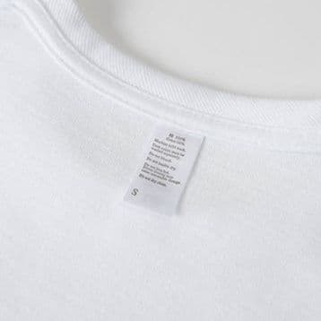 オーバーサイズTシャツ 牛乳モチーフのゆったり半袖