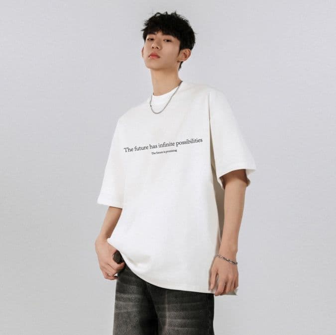 オーバーサイズTシャツ メンズ オーバーサイズ 半袖 プリント柄 男女兼用 ストリート系