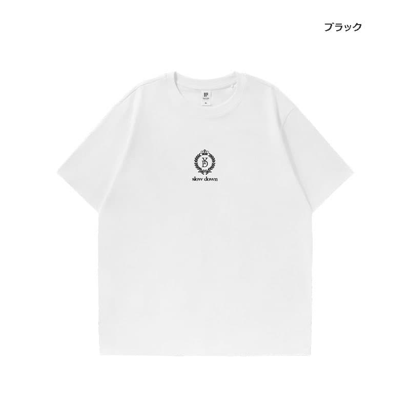 オーバーサイズTシャツ メンズ ストリート系プリント半袖オーバーサイズティーシャツ