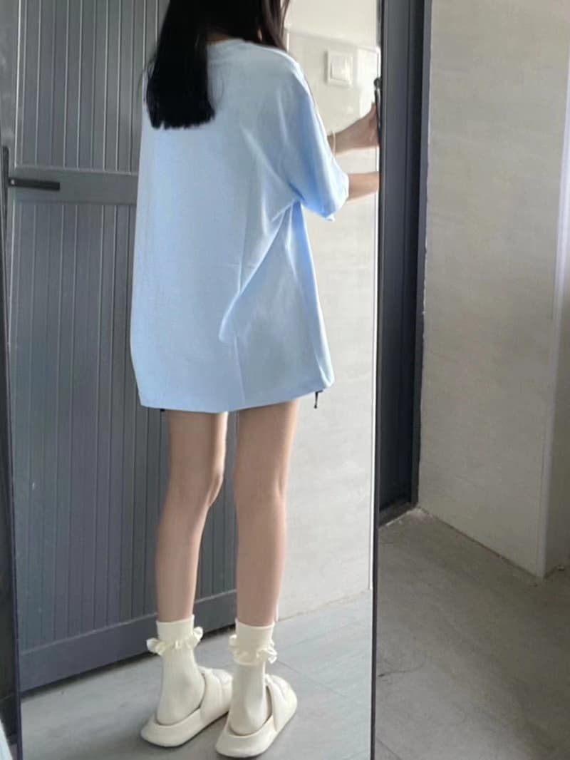 オーバーサイズTシャツ ゆったりシルエット 文字プリント 半袖カットソー