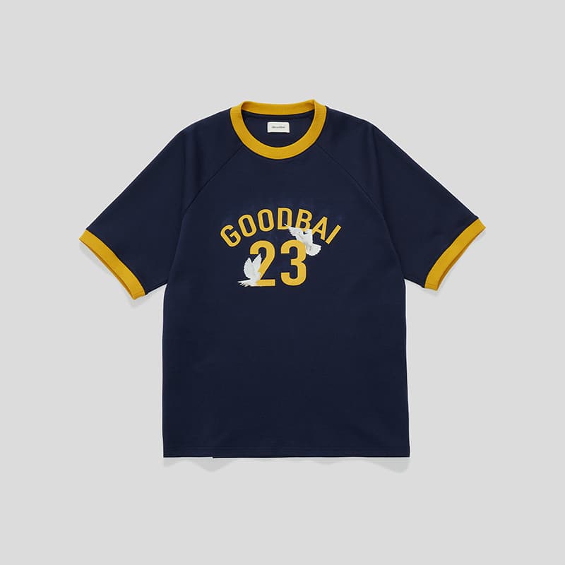 オーバーサイズTシャツ レトロ風ナンバリングゆったりTシャツ