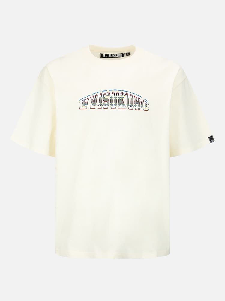 オーバーサイズTシャツ シンプル文字刺繍ゆったりシルエット半袖