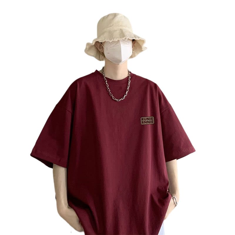 オーバーサイズTシャツ シンプルロゴ入り余裕シルエットＴシャツ