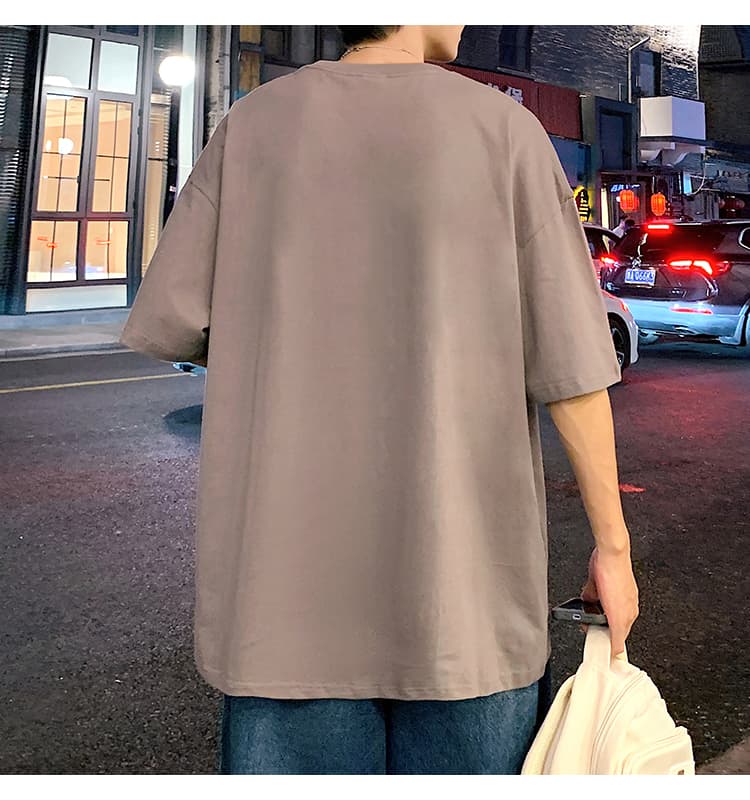 オーバーサイズTシャツ 微笑む心 筆文字デザイン 半袖