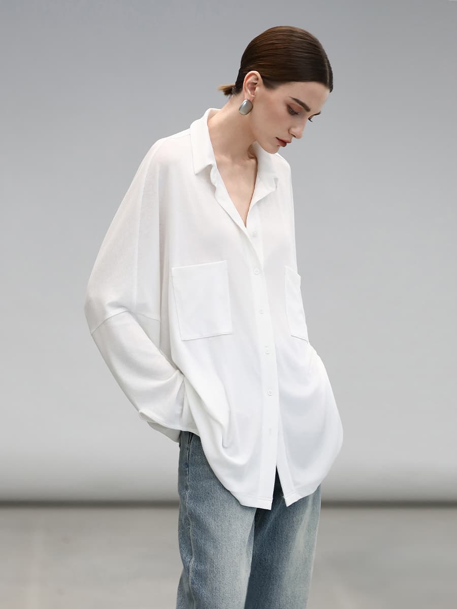 オーバーサイズTシャツ ゆったりシルエット 大人のシャツブラウス