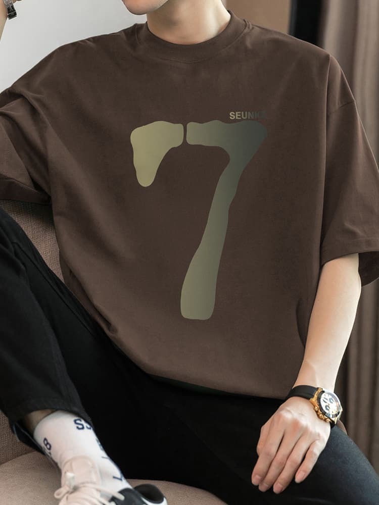 オーバーサイズTシャツ ナンバーセブン ゆったりデザインＴシャツ