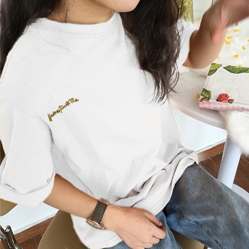 オーバーサイズTシャツ 2025新作 半袖 プリントロゴ ゆったりオーバーサイズ丁シャツ