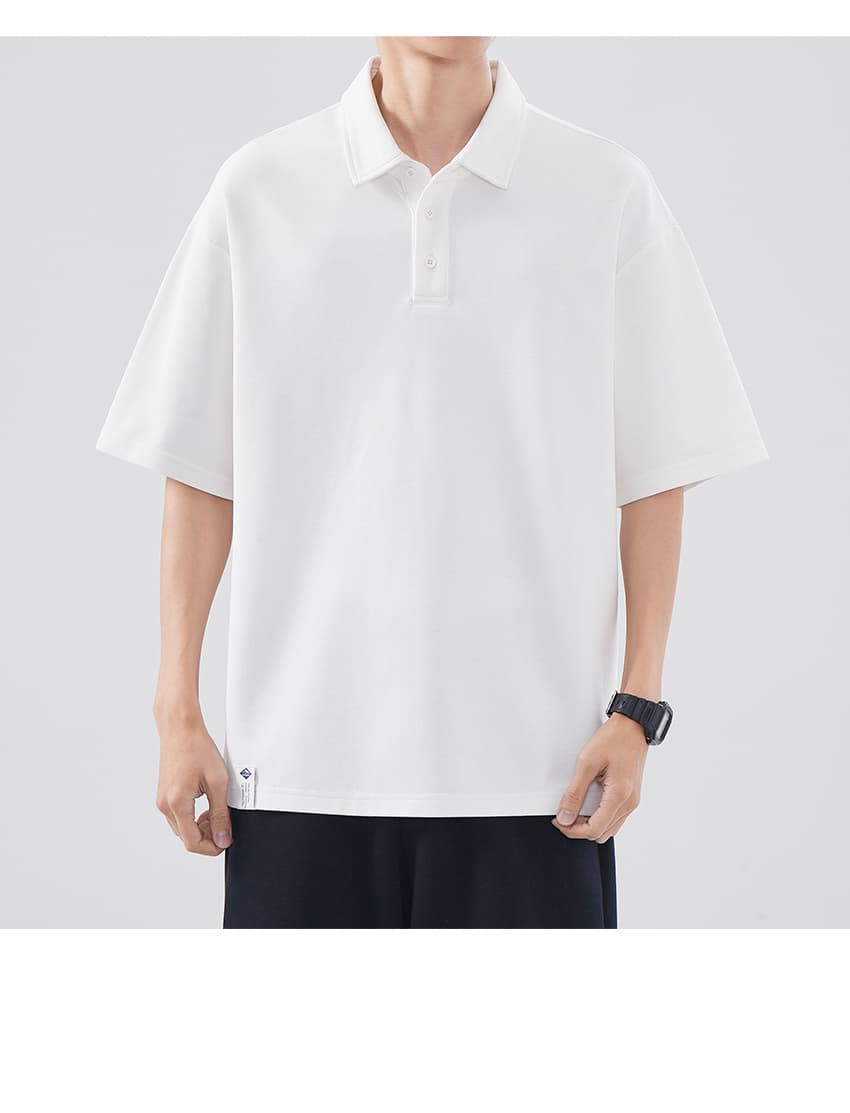 オーバーサイズTシャツ ゆったりシルエット襟付きポロシャツ