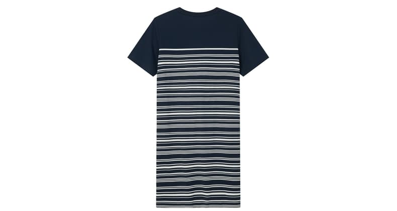オーバーサイズTシャツ マリンボーダー ゆったりワンピース