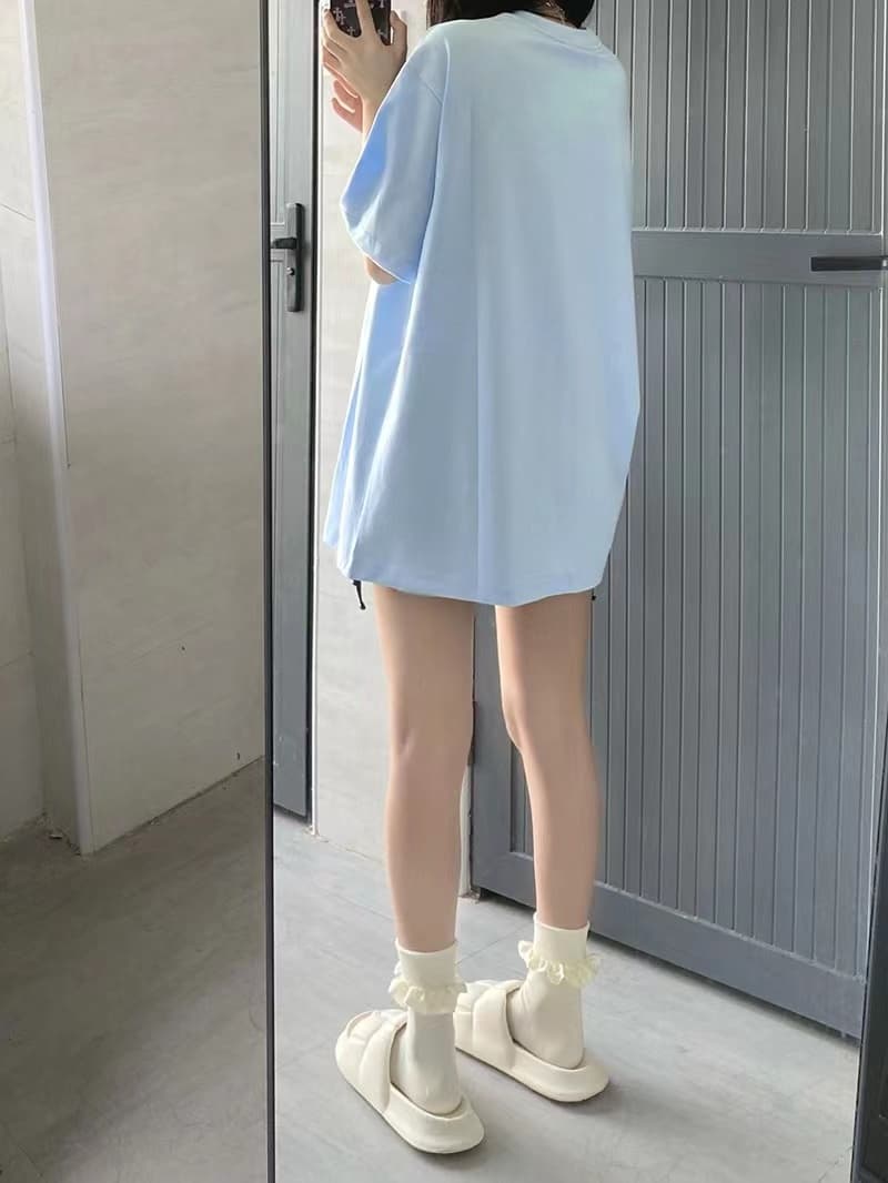 オーバーサイズTシャツ ゆったりシルエット 文字プリント 半袖カットソー