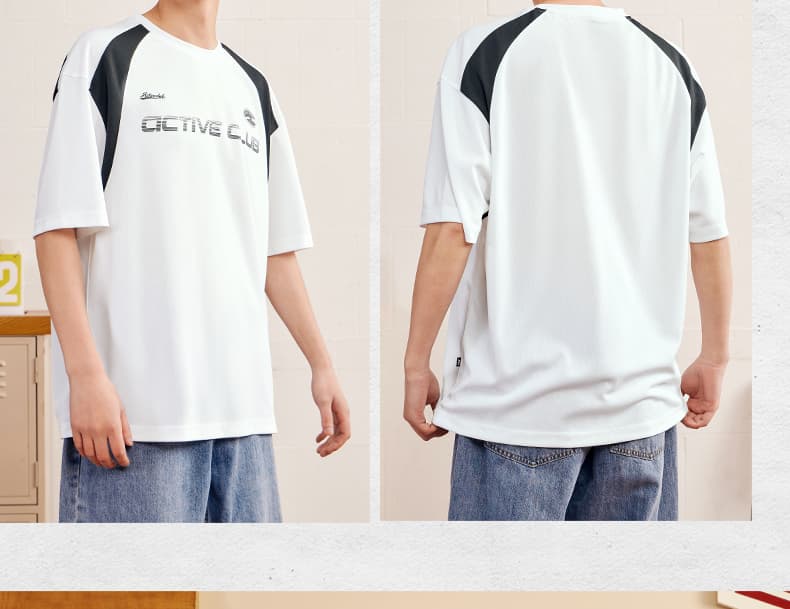 オーバーサイズTシャツ アクティブラグランスポーツティーシャツ
