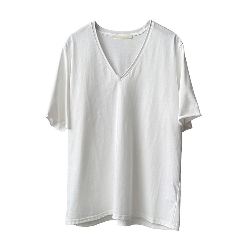 オーバーサイズTシャツ 優雅な横ゆるシルエット 丸首ゆったりティー