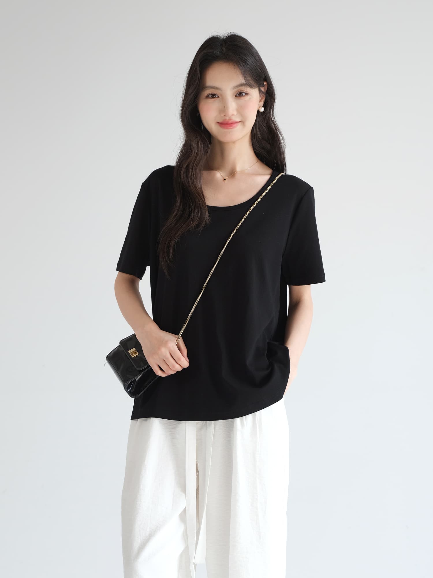 オーバーサイズTシャツ ゆったりシルエット 上質素材Tシャツ