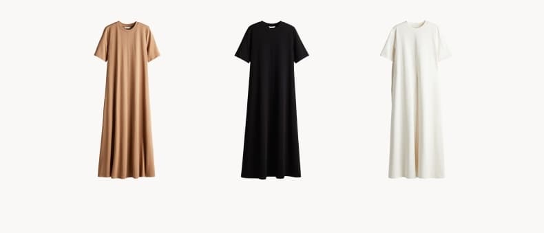 オーバーサイズTシャツ 究極のシンプル マキシワンピース