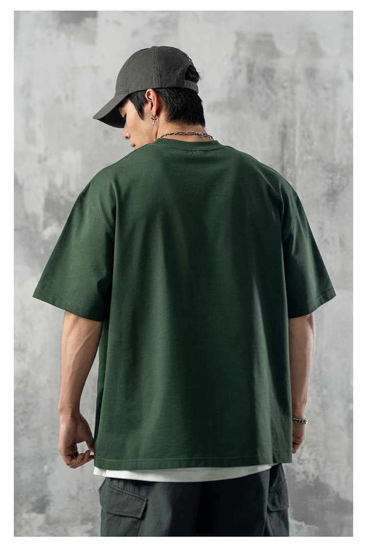 オーバーサイズTシャツ 幻影翼文字 ゆったりシルエット