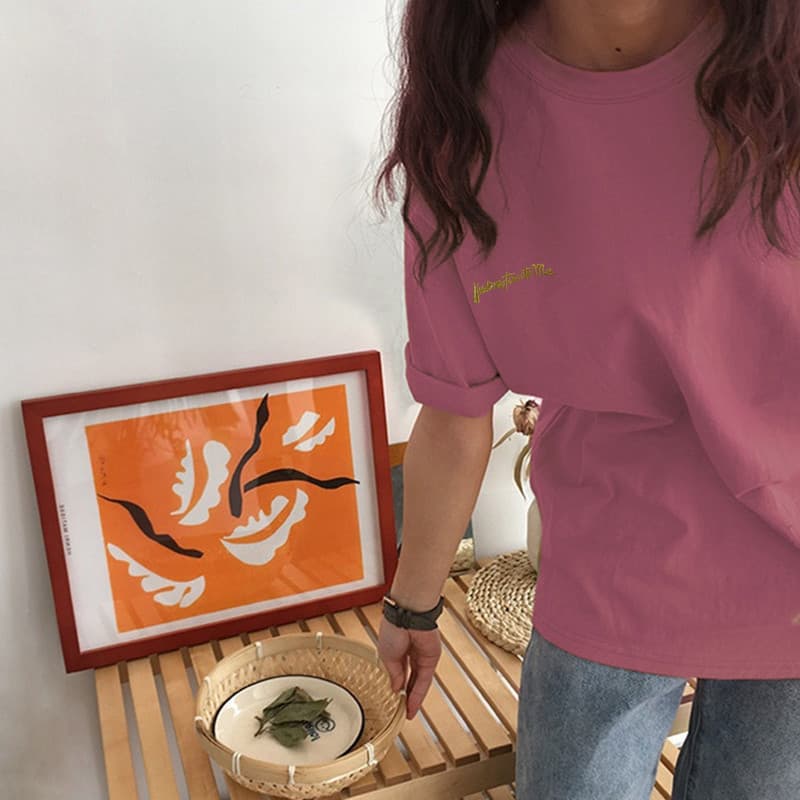 オーバーサイズTシャツ 2025新作 半袖 プリントロゴ ゆったりオーバーサイズ丁シャツ