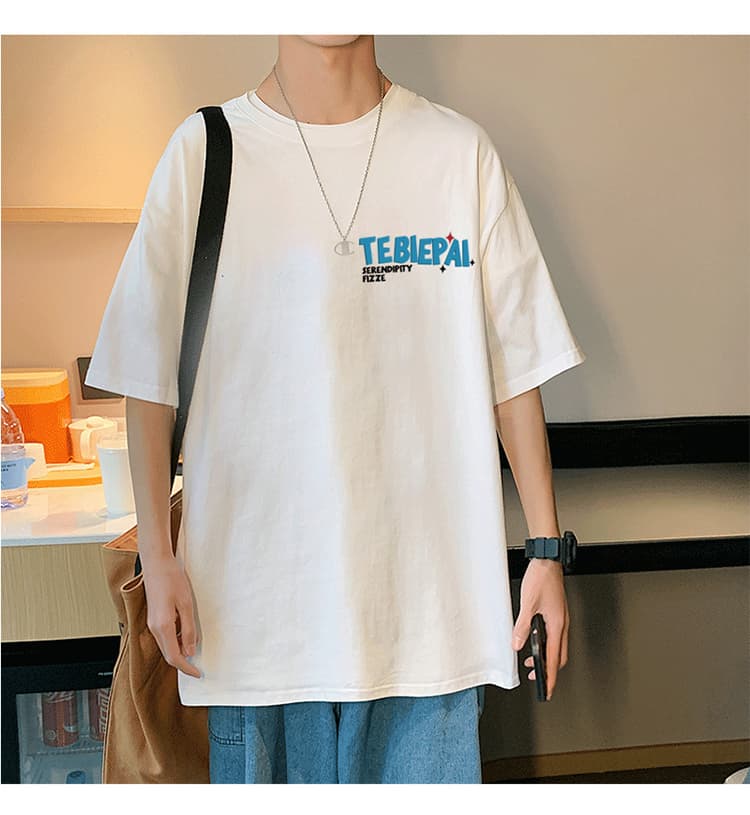 オーバーサイズTシャツ ポップスケーターデザイン 背面プリント