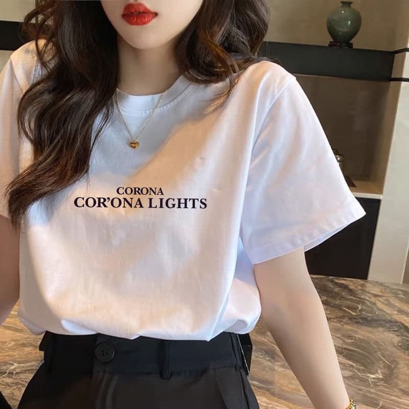 オーバーサイズTシャツ メッセージプリント ゆったりＴシャツ
