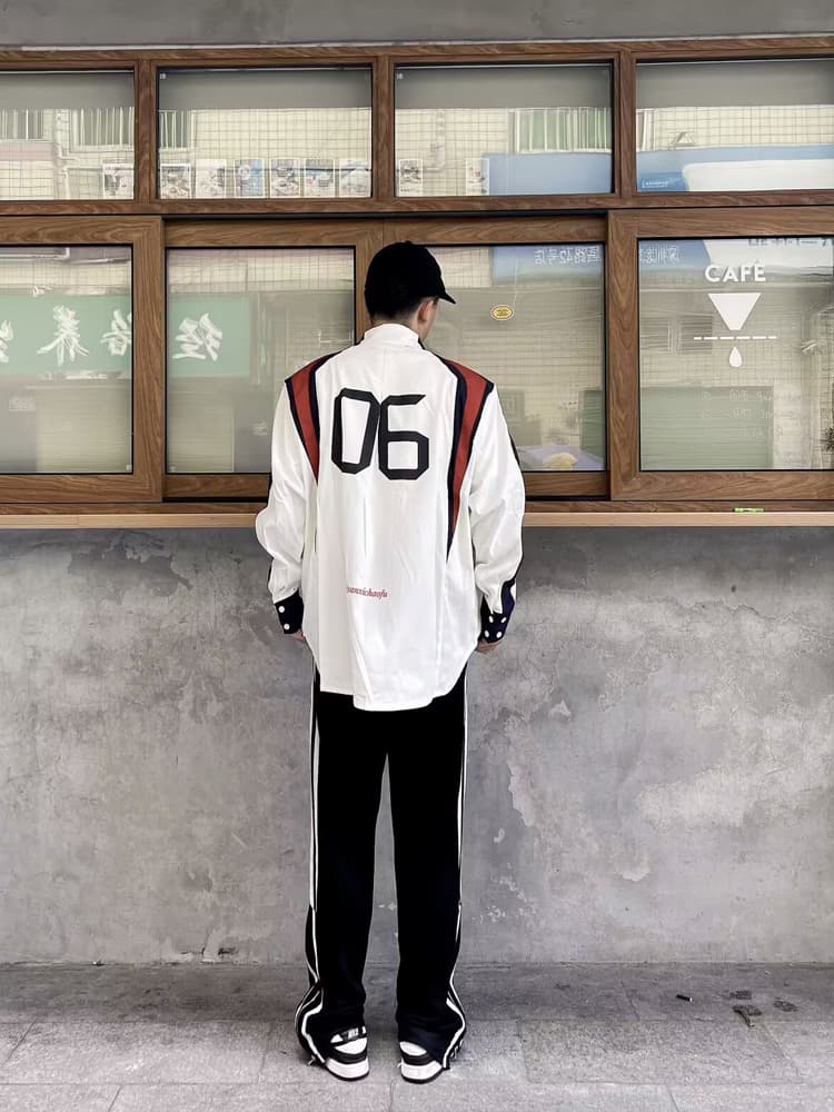オーバーサイズTシャツ レーシングライン 六番 オーバーシャツ