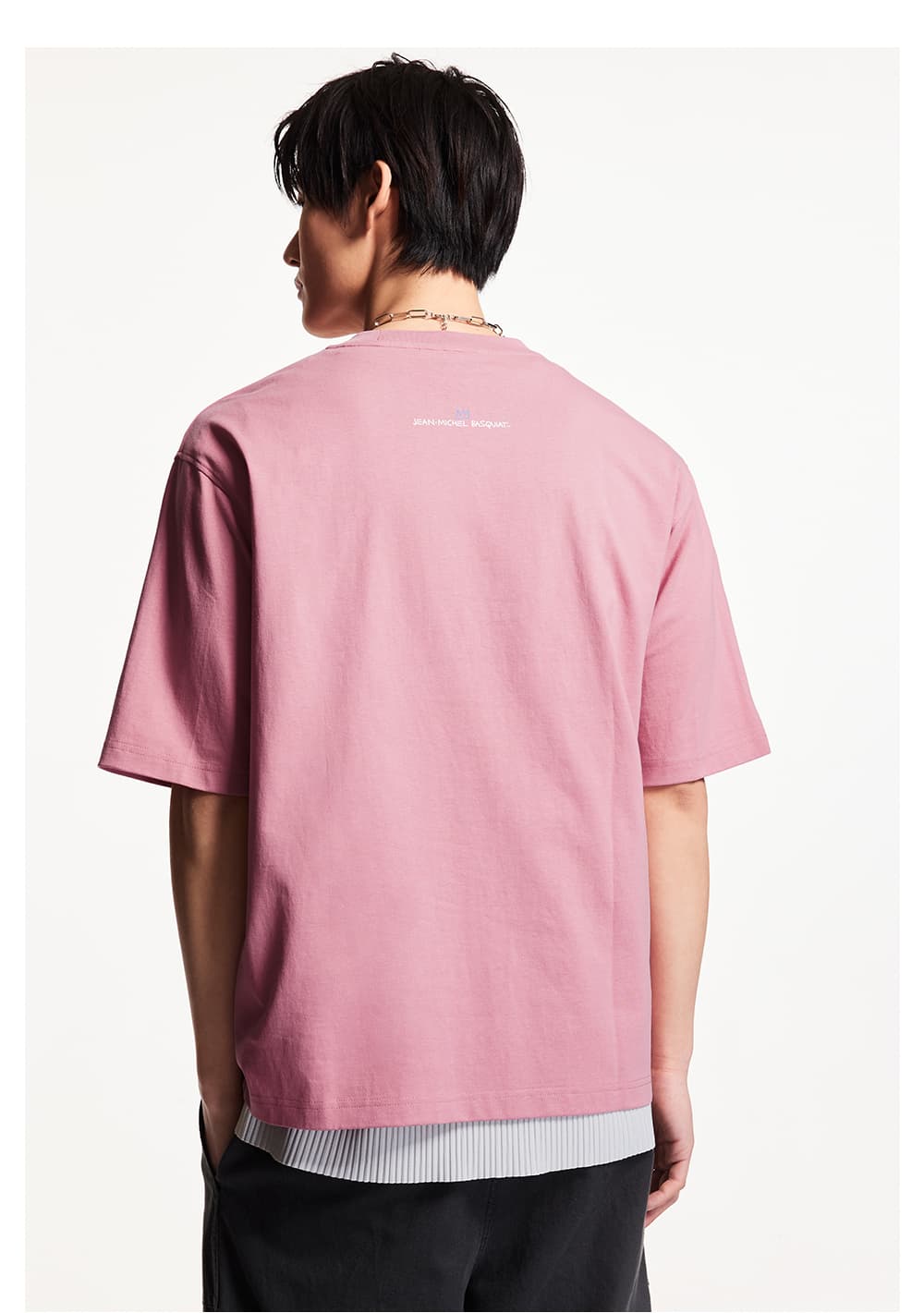 オーバーサイズTシャツ 王冠アート ビッグシルエット半袖