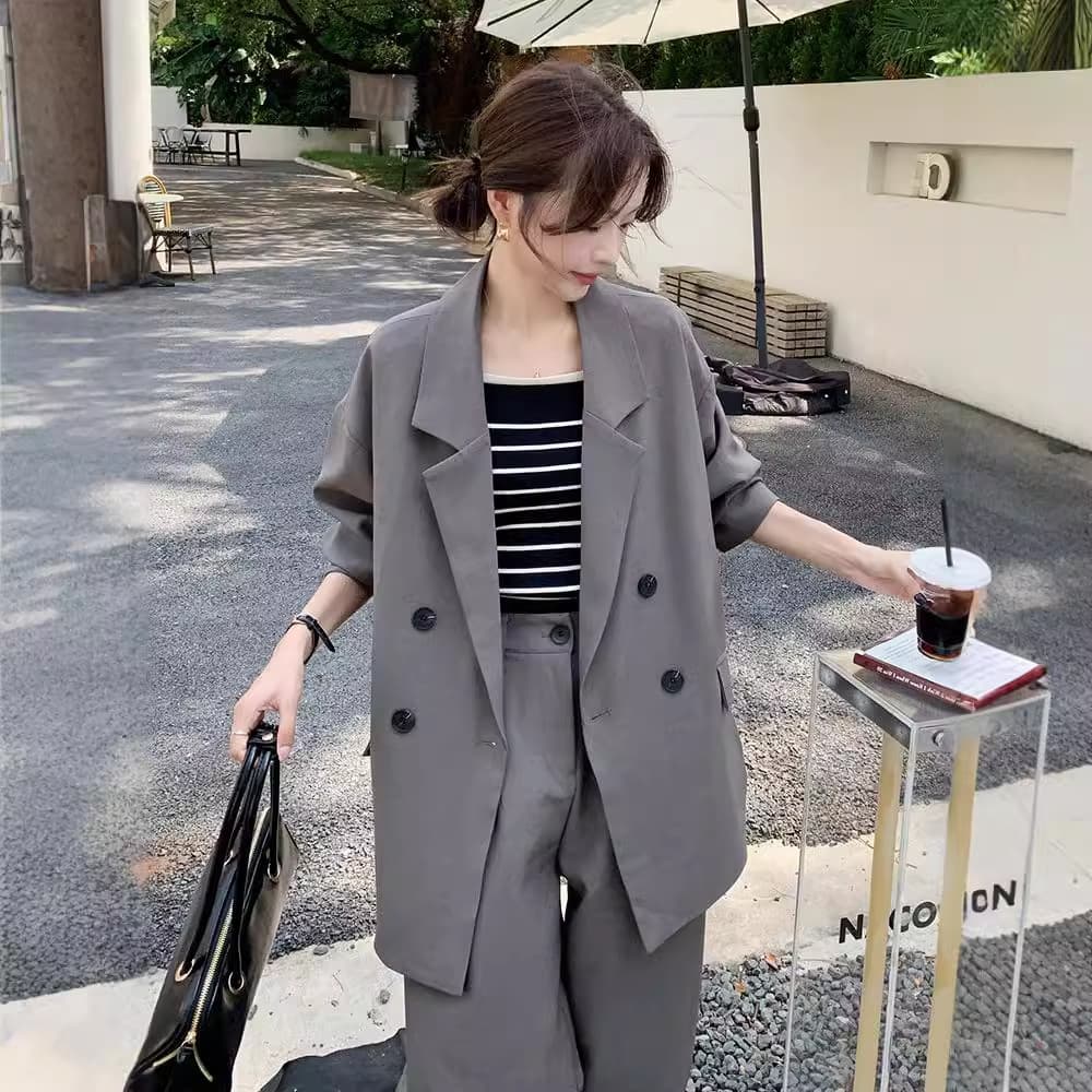 オーバーサイズ リラックスルーズセットアップ
