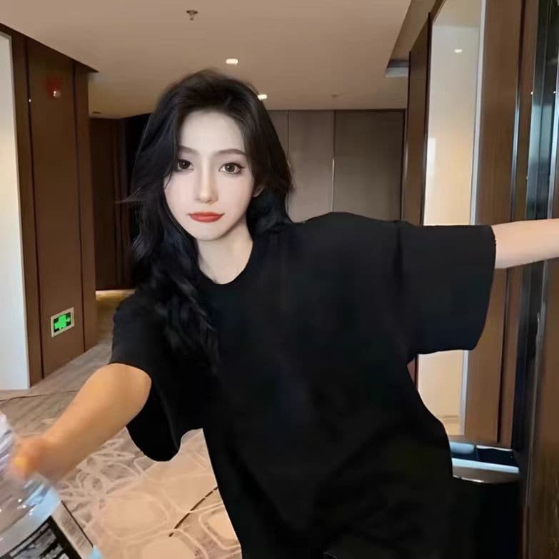 オーバーサイズTシャツ シンプル ゆったりシルエット 半袖