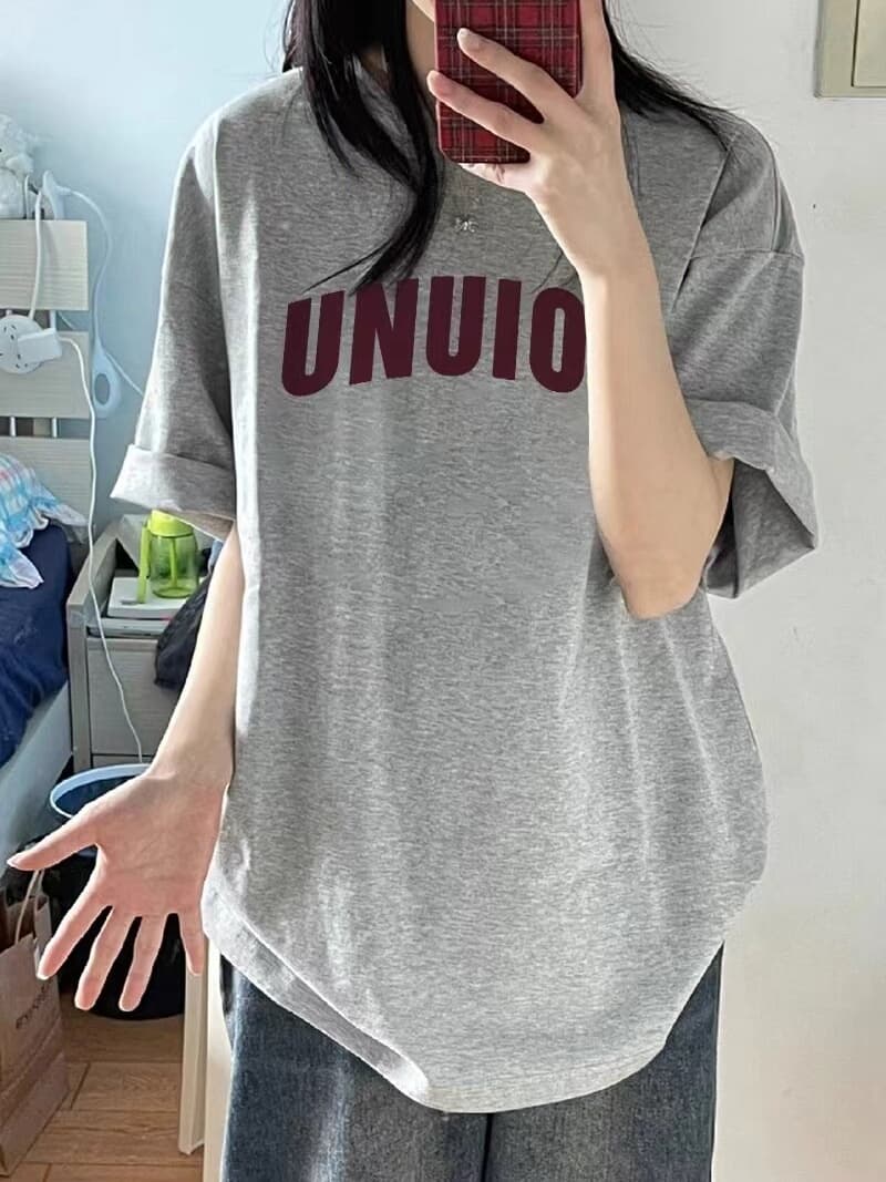 オーバーサイズTシャツ ユニオンロゴゆったりカットソー