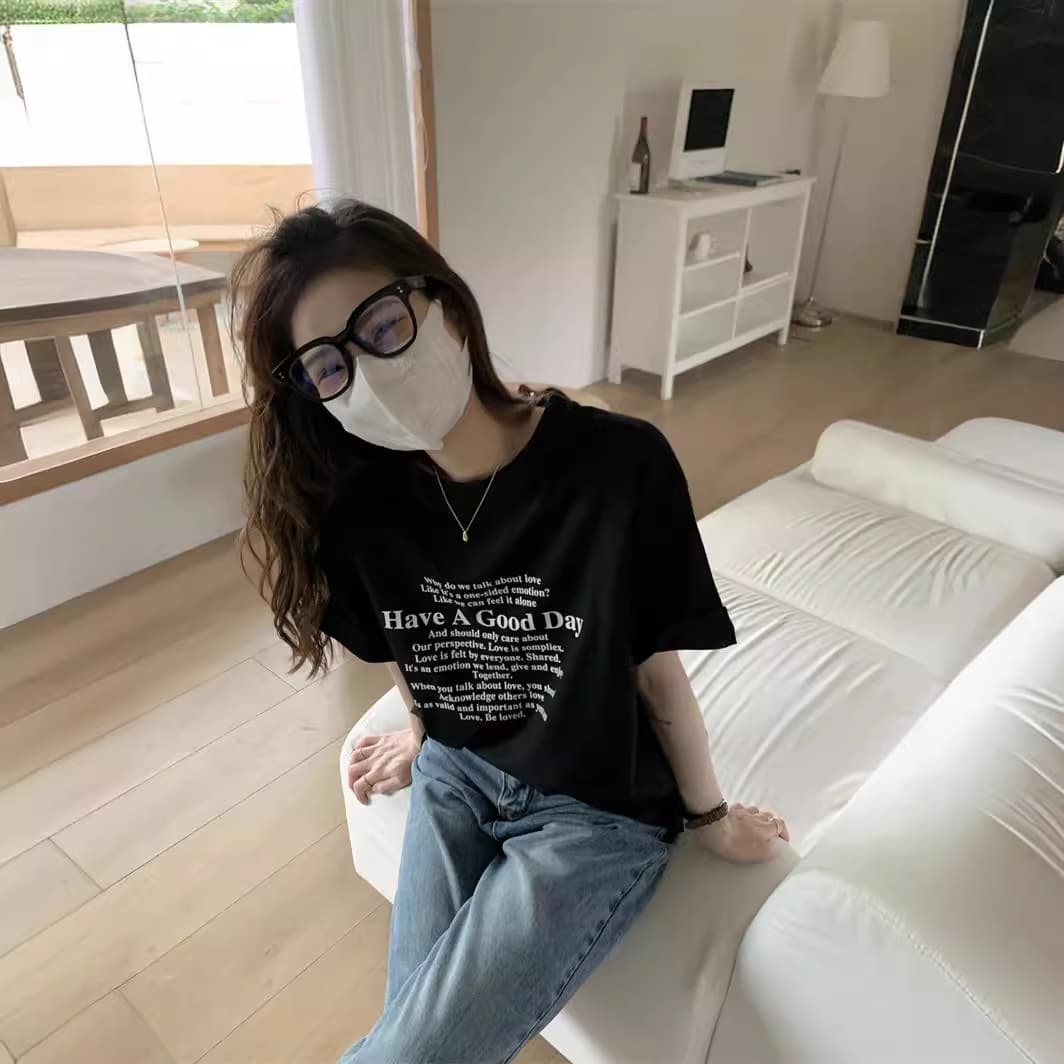 オーバーサイズTシャツ 素敵な一日 ポエムメッセージ ゆるティー