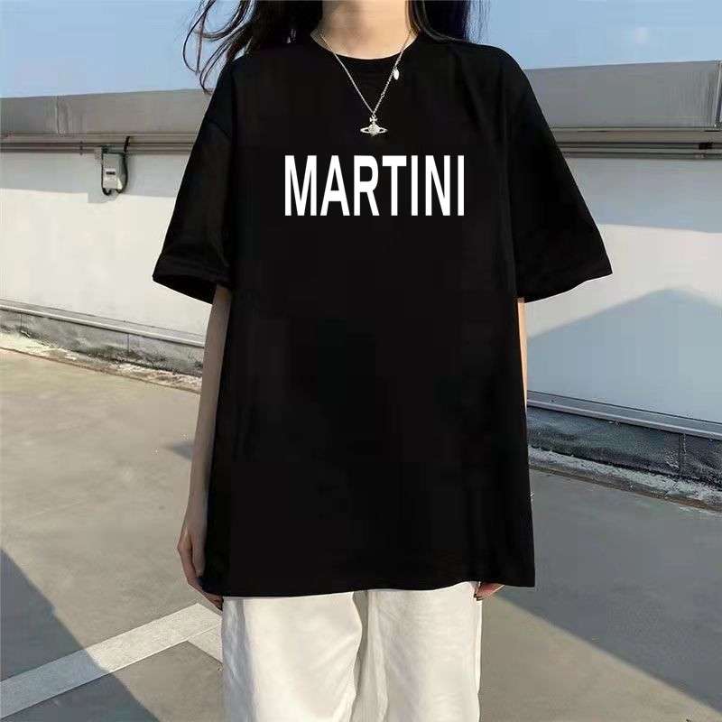 オーバーサイズTシャツ 韓国風ゆったり落書き柄半袖シャツ