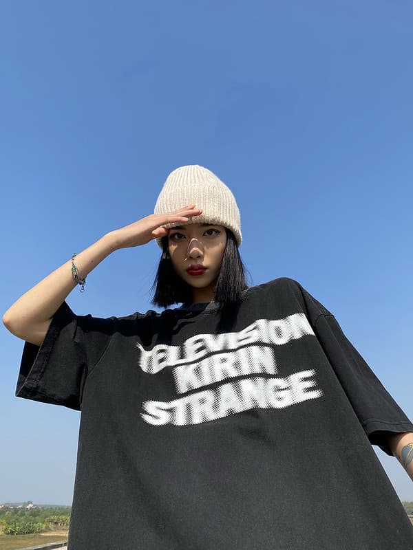 オーバーサイズTシャツ メンズ オーバーサイズ 半袖 プリント グリーン 春夏