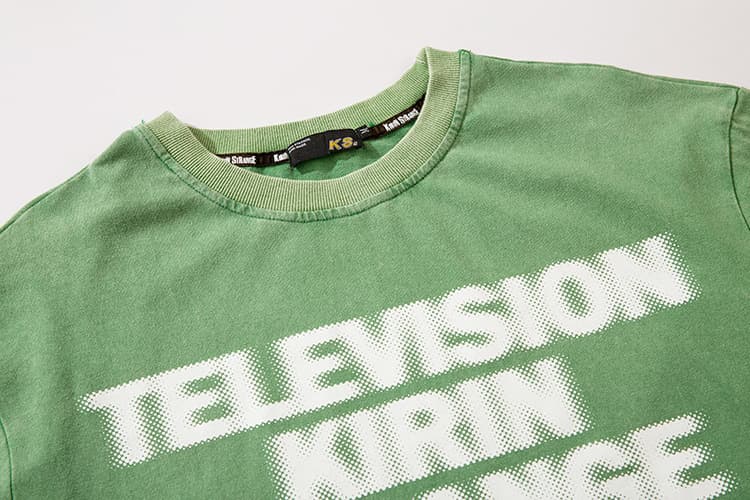 オーバーサイズTシャツ メンズ オーバーサイズ 半袖 プリント グリーン 春夏