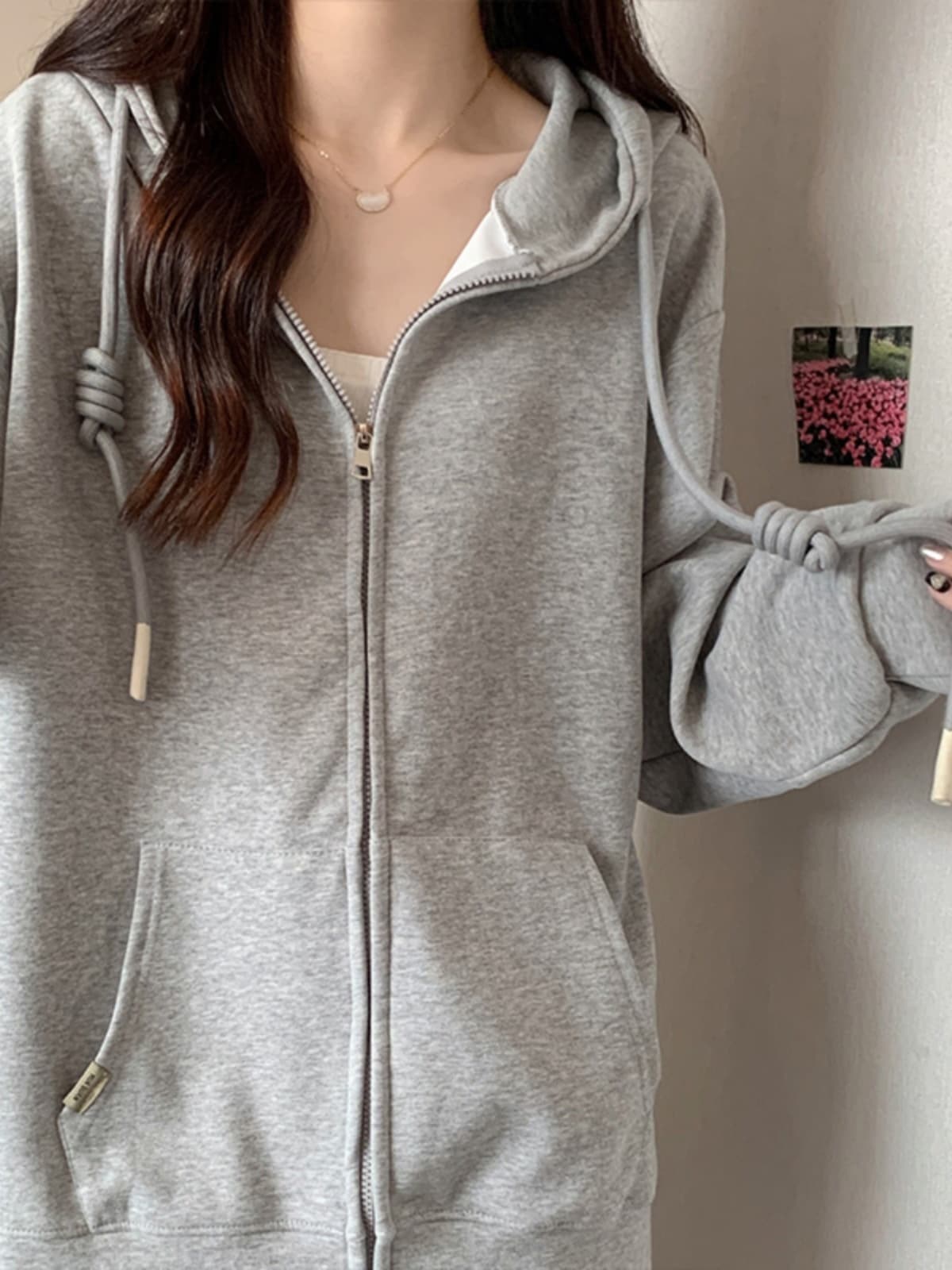 オーバーサイズTシャツ ゆったりシルエット パーカージャケット